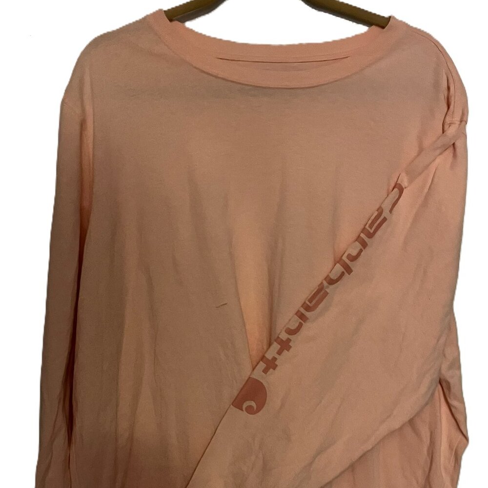 Carhartt Peach Loose Fit Long Sleeve Shirt Size 2X (20 - 22)
